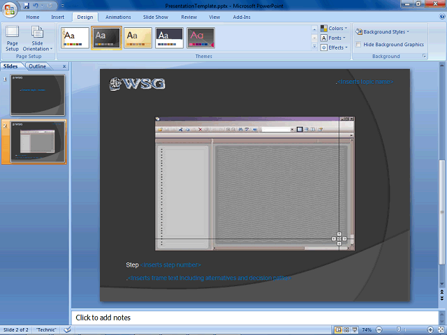 Screen image of this step