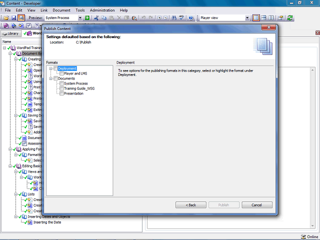 Screen image of this step