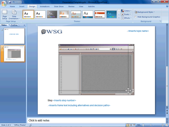 Screen image of this step