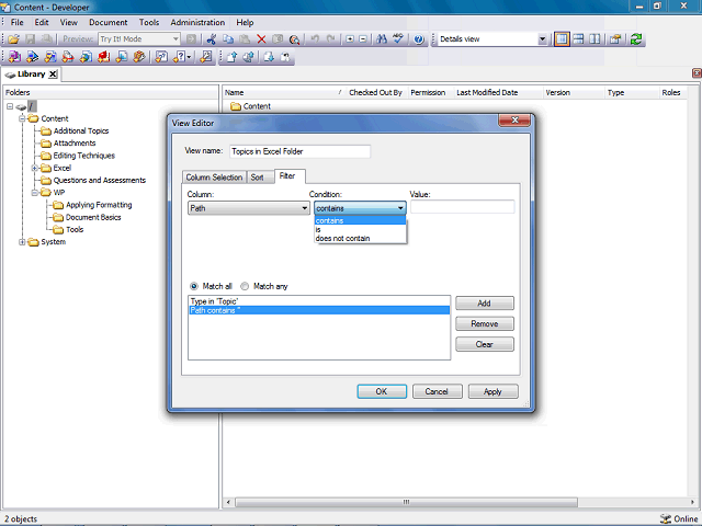 Screen image of this step