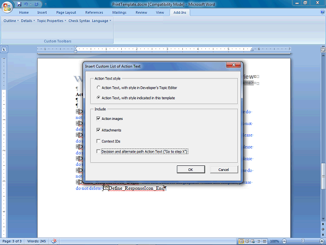 Screen image of this step