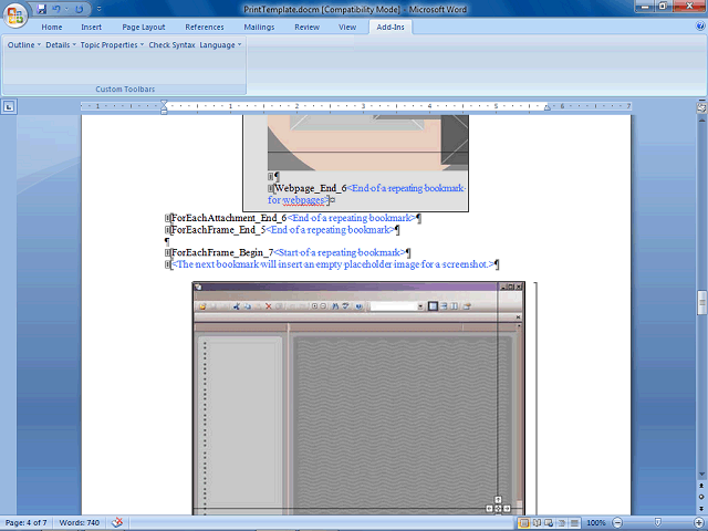 Screen image of this step