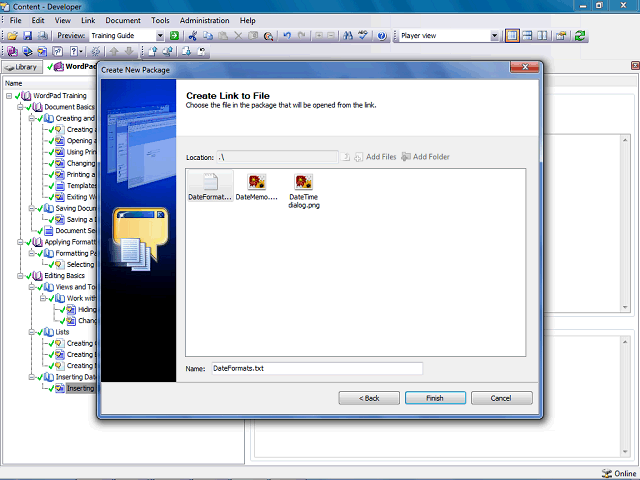 Screen image of this step