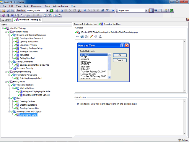 Screen image of this step