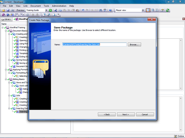 Screen image of this step