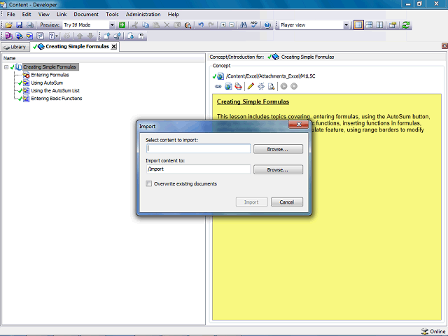 Screen image of this step