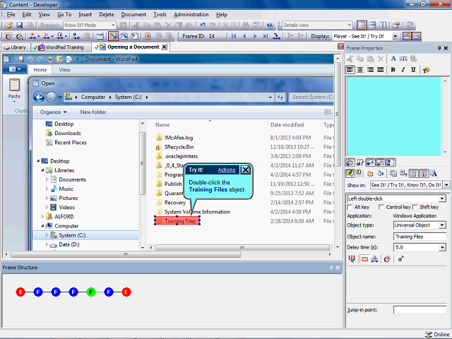 Screen image of this step