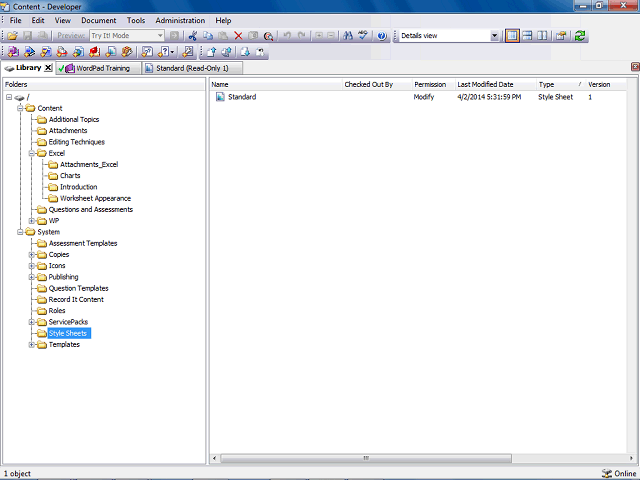 Screen image of this step