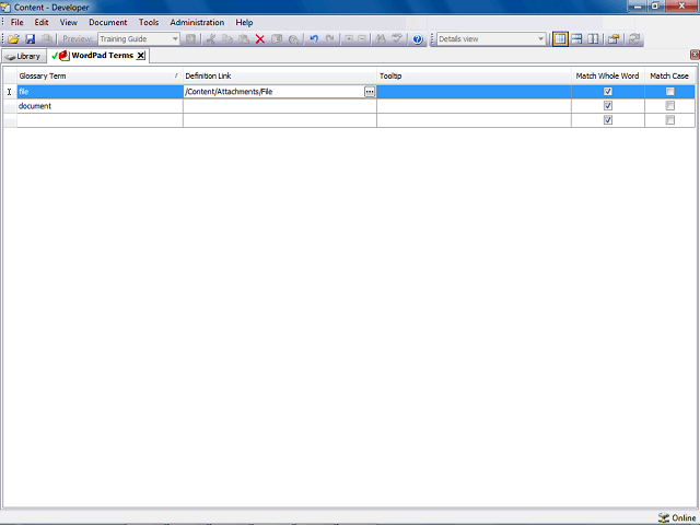Screen image of this step