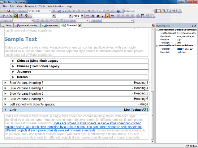 Screen image of this step