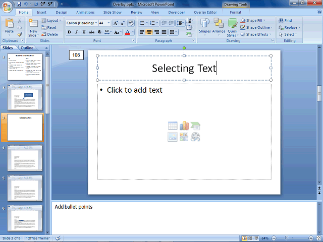 Screen image of this step