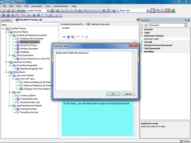 Screen image of this step