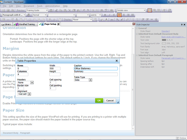 Screen image of this step