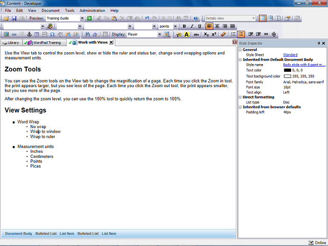 Screen image of this step