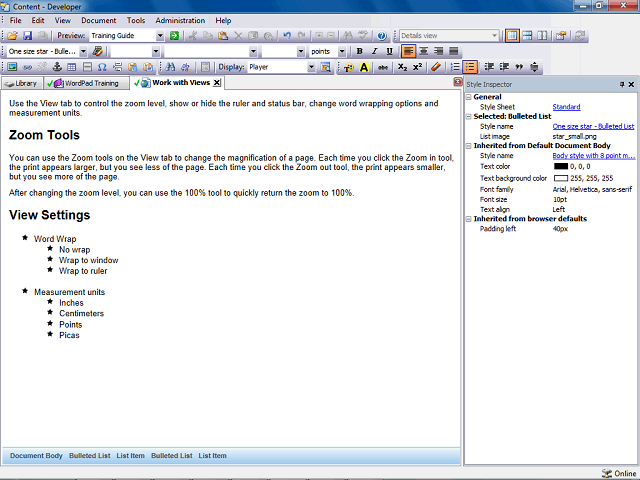 Screen image of this step