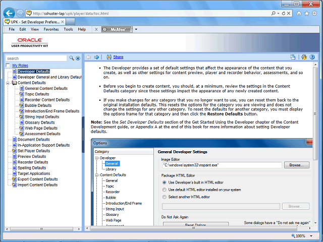 Screen image of this step