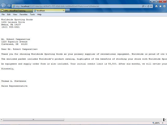 Screen image of this step