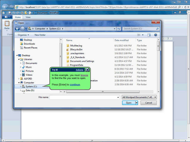 Screen image of this step
