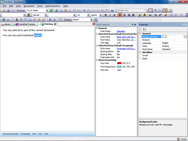 Screen image of this step