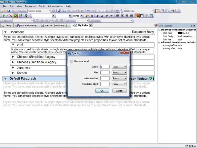 Screen image of this step
