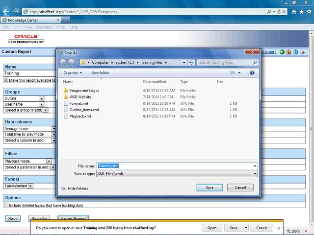 Screen image of this step
