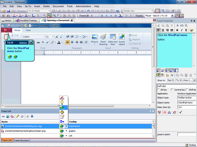 Screen image of this step