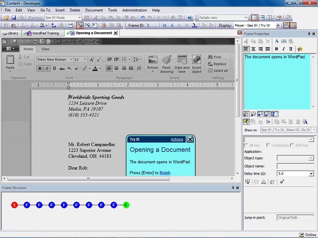 Screen image of this step