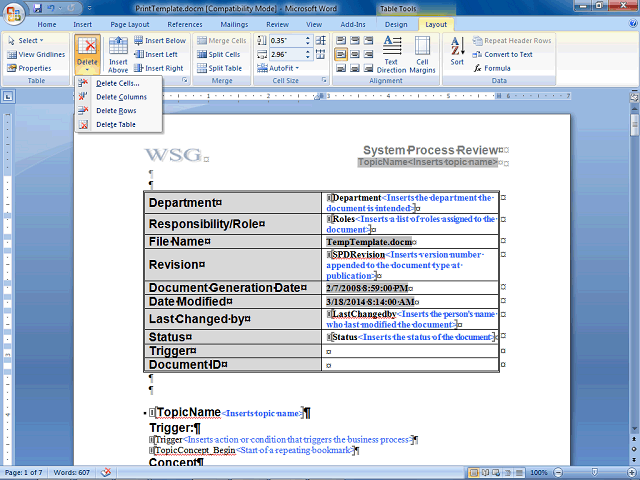 Screen image of this step