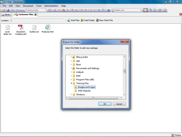 Screen image of this step
