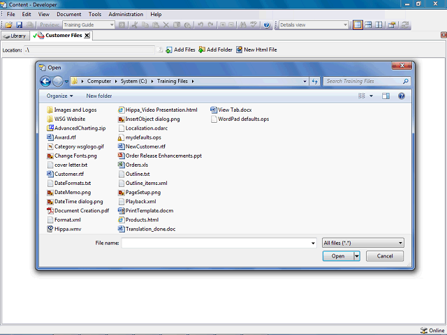 Screen image of this step