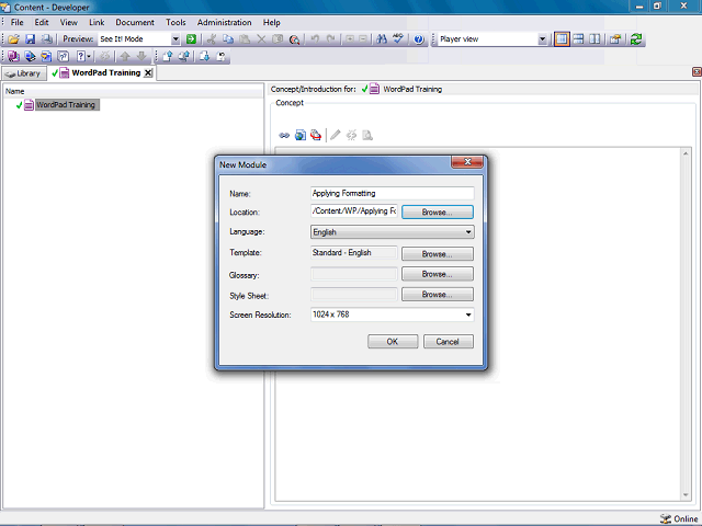 Screen image of this step