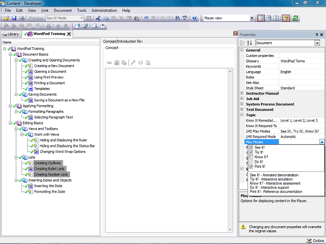 Screen image of this step