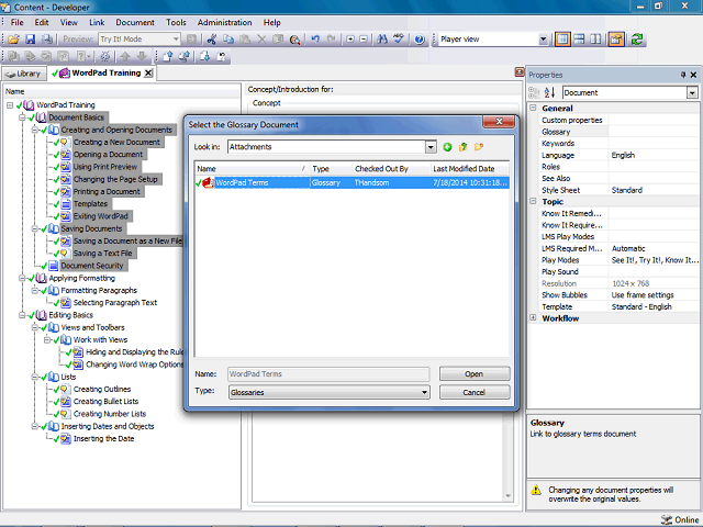 Screen image of this step