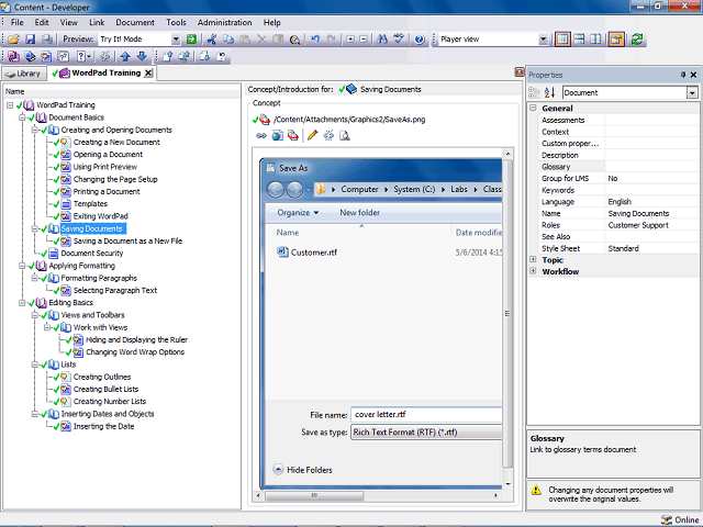 Screen image of this step