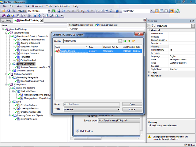 Screen image of this step