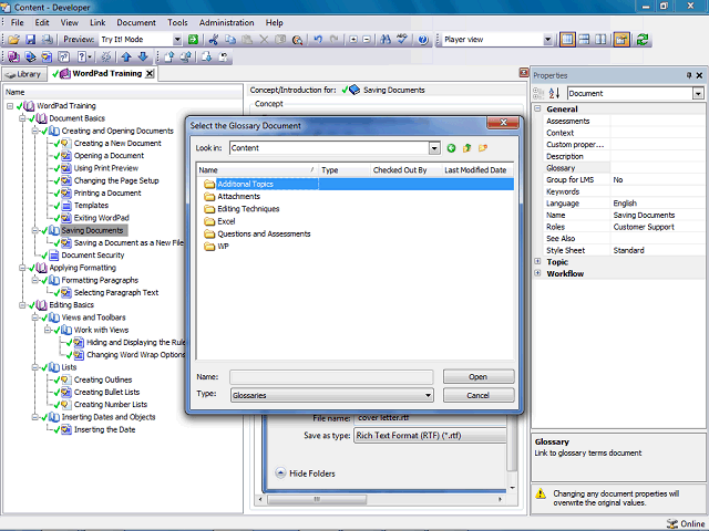 Screen image of this step