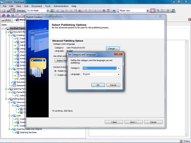 Screen image of this step