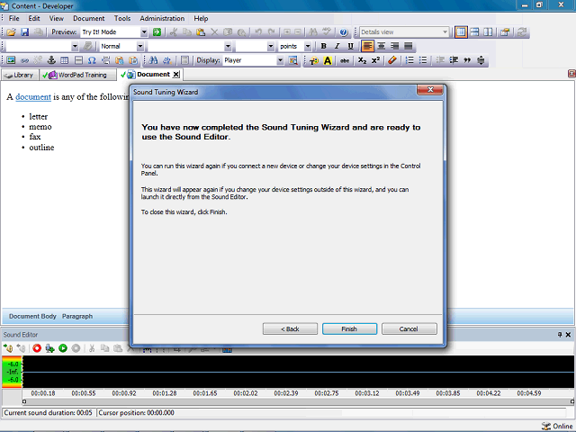 Screen image of this step