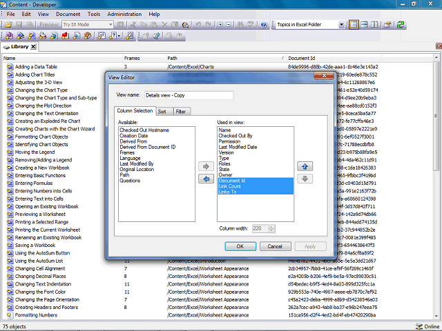 Screen image of this step