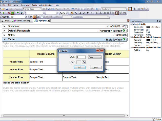 Screen image of this step