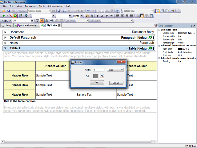 Screen image of this step
