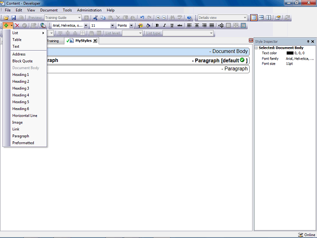 Screen image of this step