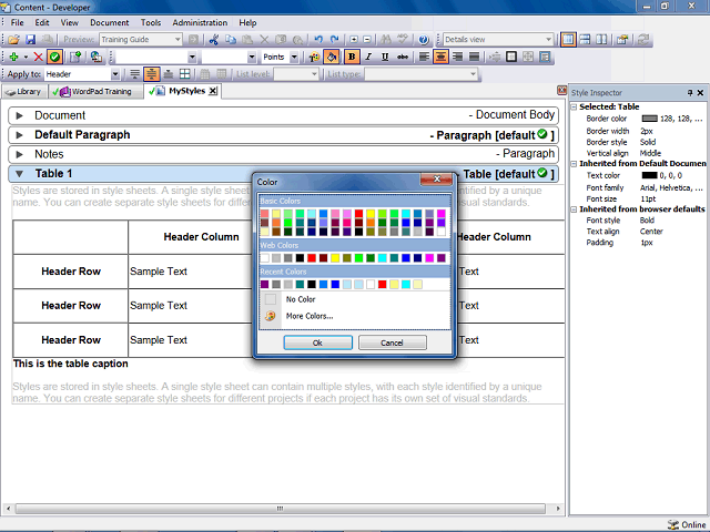 Screen image of this step