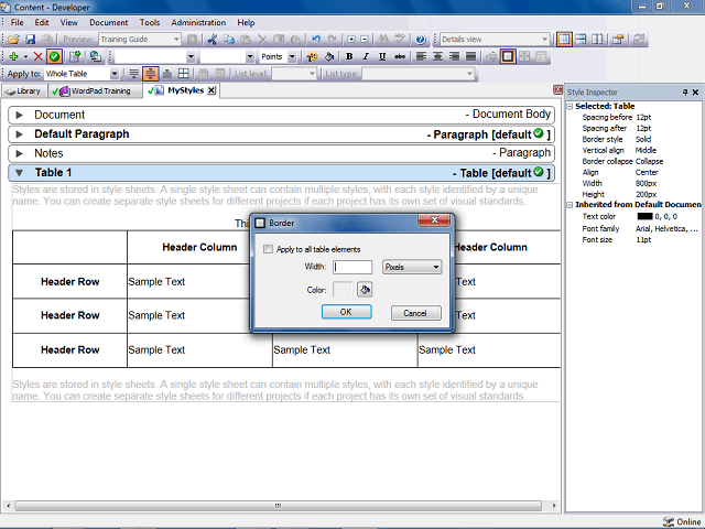Screen image of this step