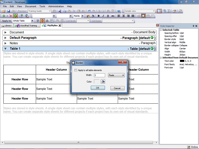 Screen image of this step