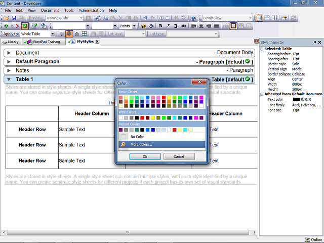 Screen image of this step