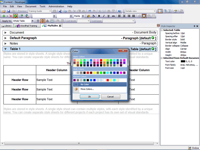 Screen image of this step