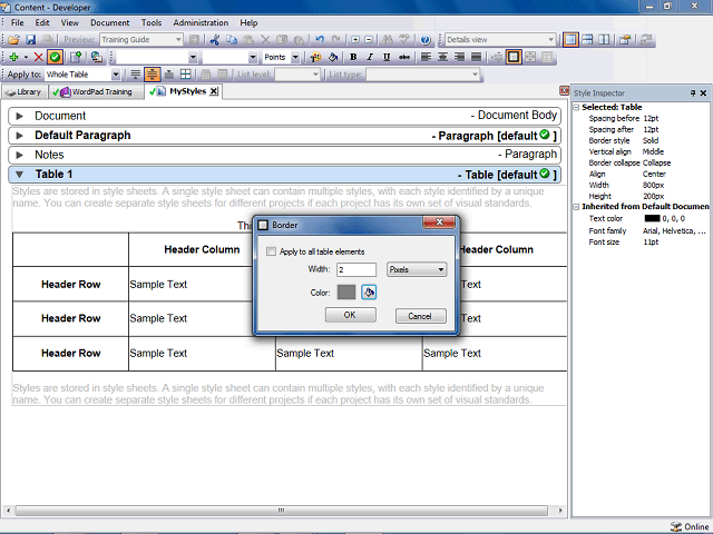 Screen image of this step