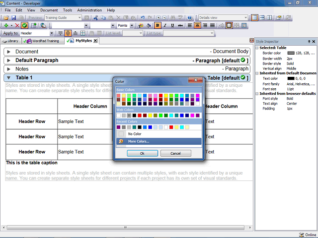 Screen image of this step