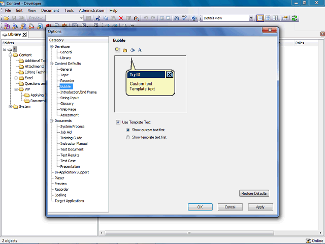 Screen image of this step